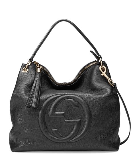 gucci black bag large|Gucci bag black price.